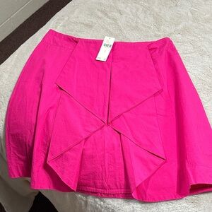 Anthropologie Vibrant Pink Mini Skirt